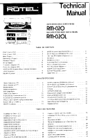 Rotel RM-820-820L - Technical manual 